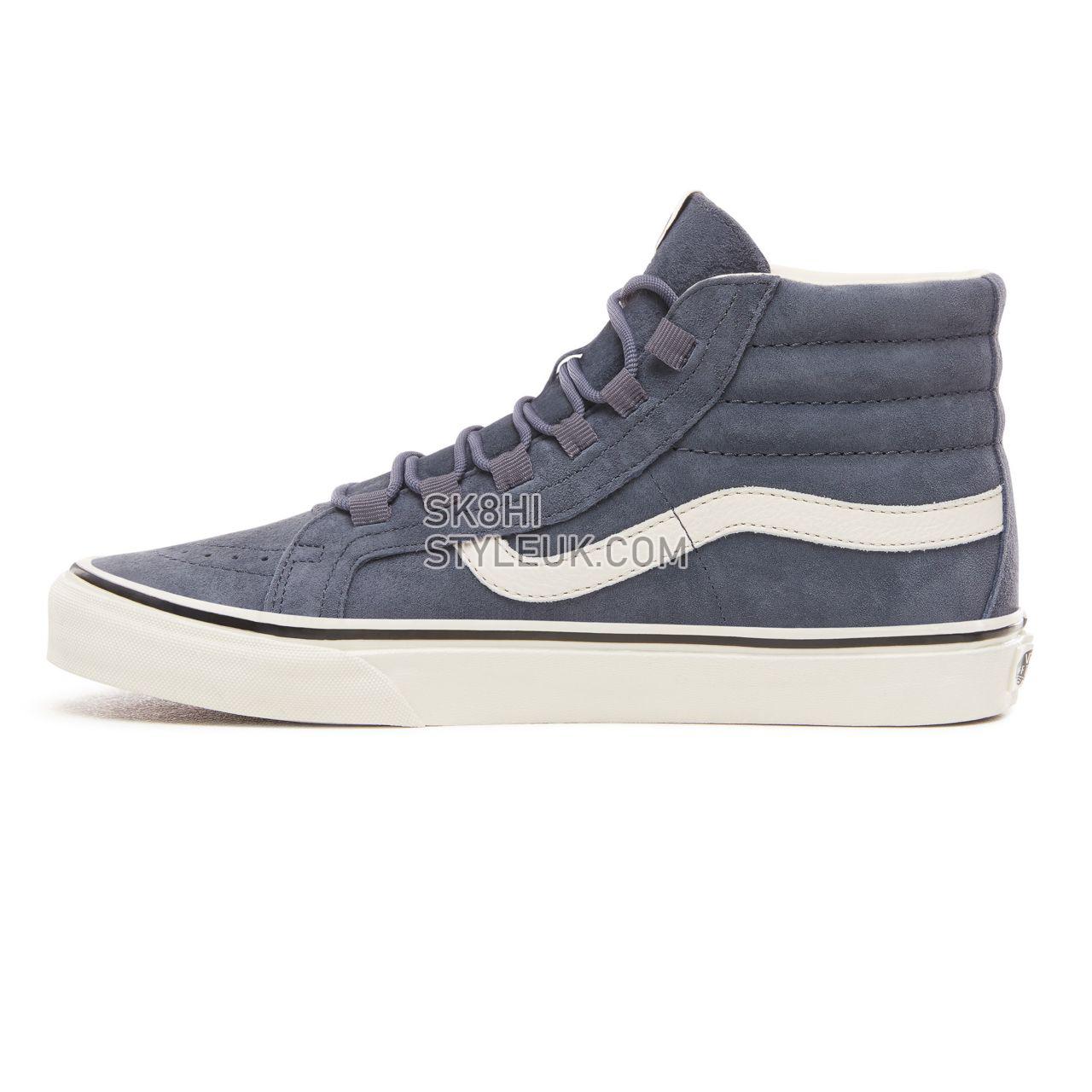 Vans Suede Sk8-Hi Reissue Ghillie Classic Mens Womens - (Pig Suede) Grisaille/Marshmallow VN0A3ZCHUQR Shoes