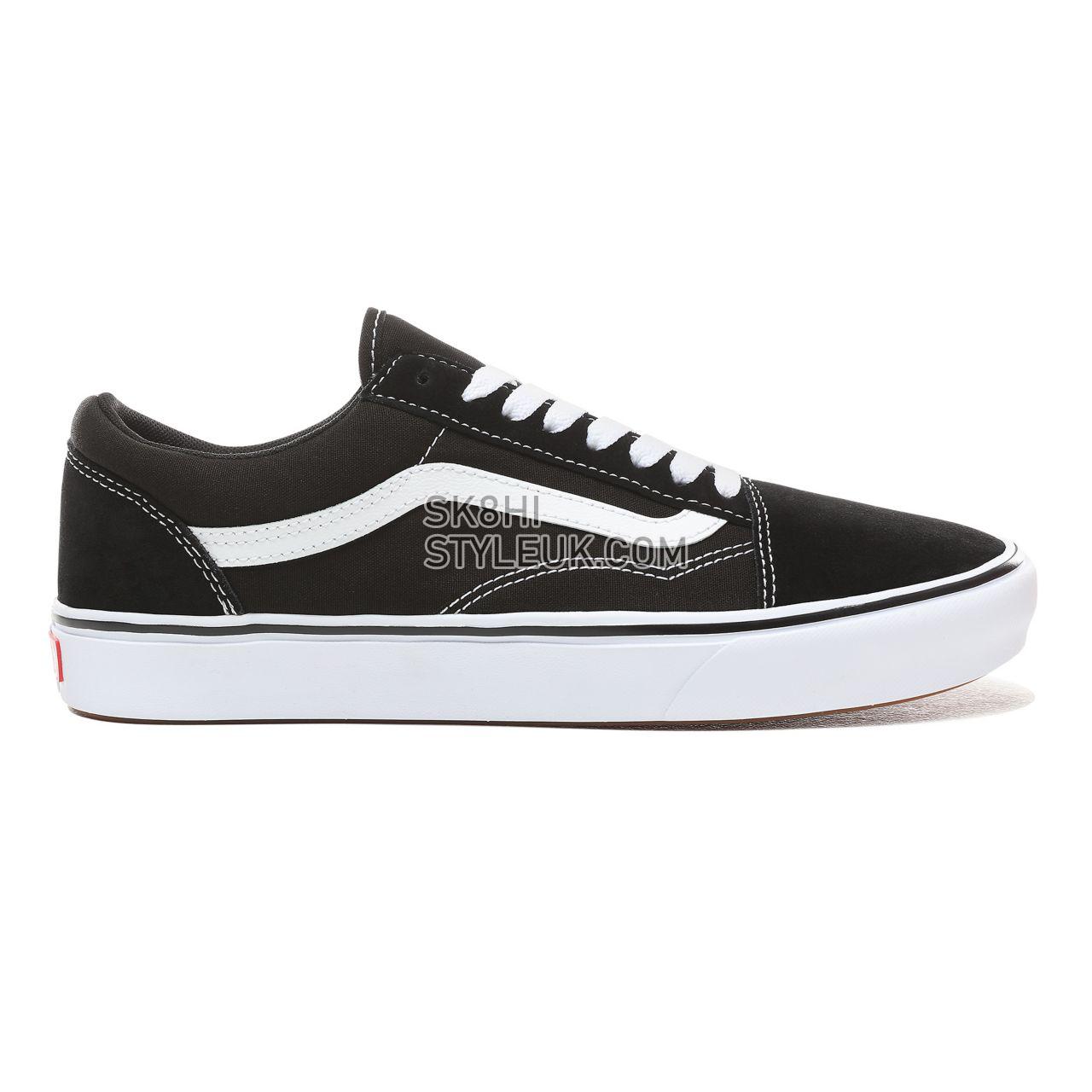 Vans Comfycush Old Skool Classic Mens Womens - (Classic) black/true white VN0A3WMAVNE Shoes