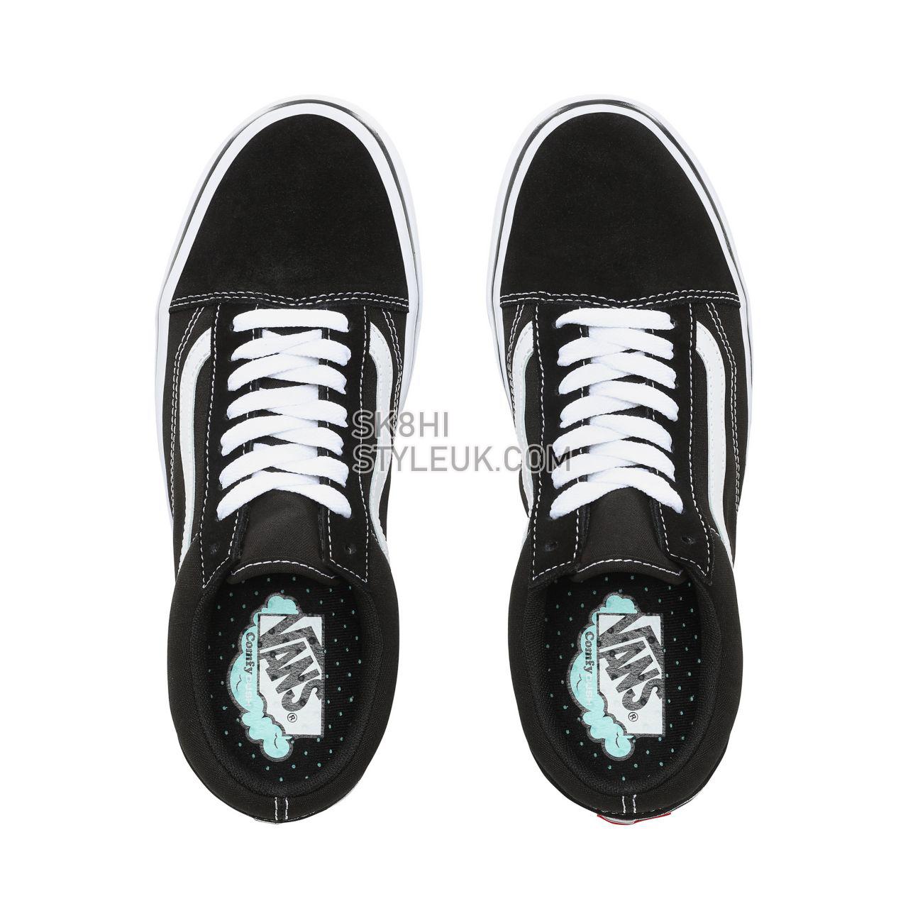 Vans Comfycush Old Skool Classic Mens Womens - (Classic) black/true white VN0A3WMAVNE Shoes