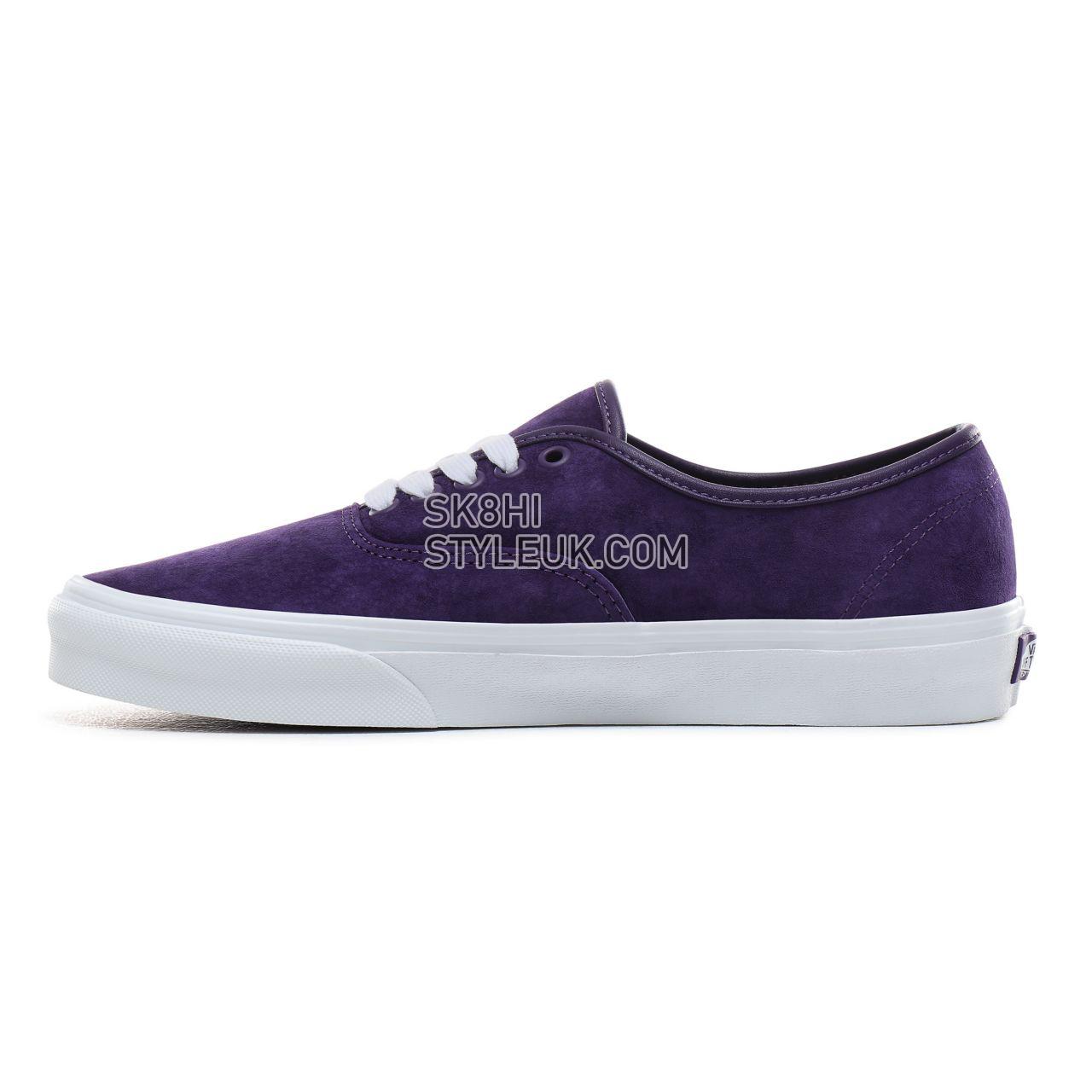 Vans Pig Suede Authentic Classic Mens Womens - (Pig Suede) violet indigo/true white VN0A2Z5IT75 Shoes