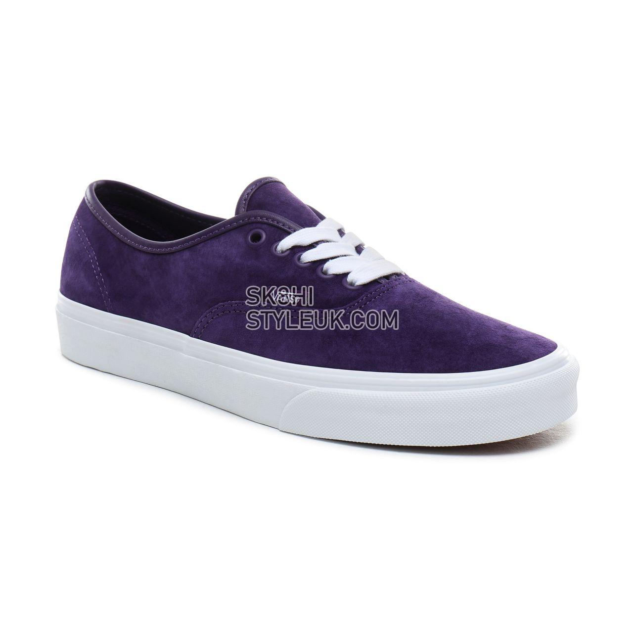 Vans Pig Suede Authentic Classic Mens Womens - (Pig Suede) violet indigo/true white VN0A2Z5IT75 Shoes