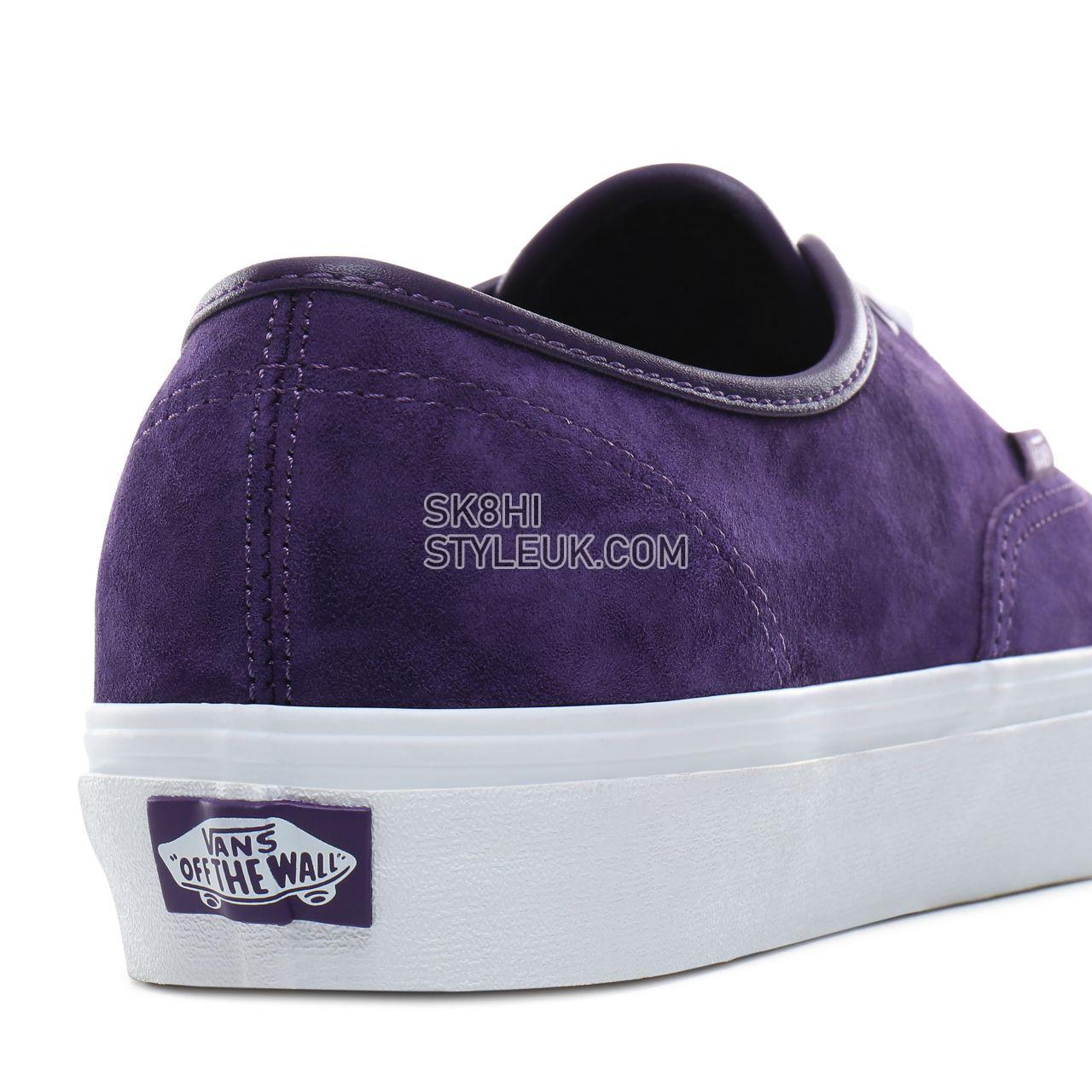 Vans Pig Suede Authentic Classic Mens Womens - (Pig Suede) violet indigo/true white VN0A2Z5IT75 Shoes