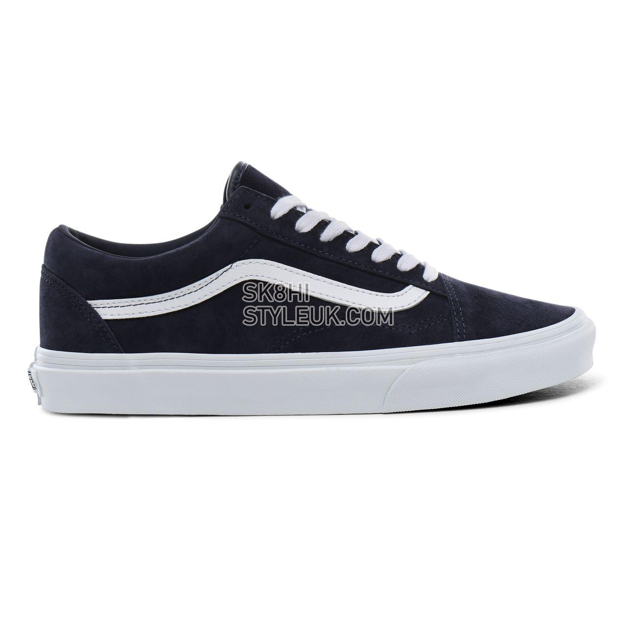 Vans Pig Suede Old Skool Classic Mens Womens - (Pig Suede) parisian night/true white VN0A4BV5TPS Shoes