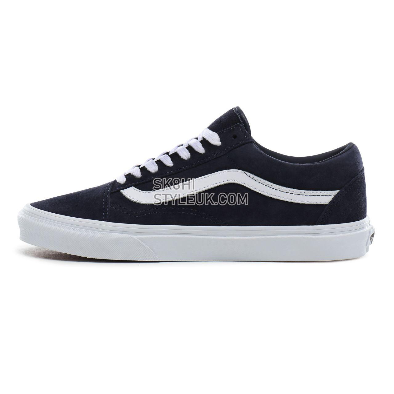 Vans Pig Suede Old Skool Classic Mens Womens - (Pig Suede) parisian night/true white VN0A4BV5TPS Shoes