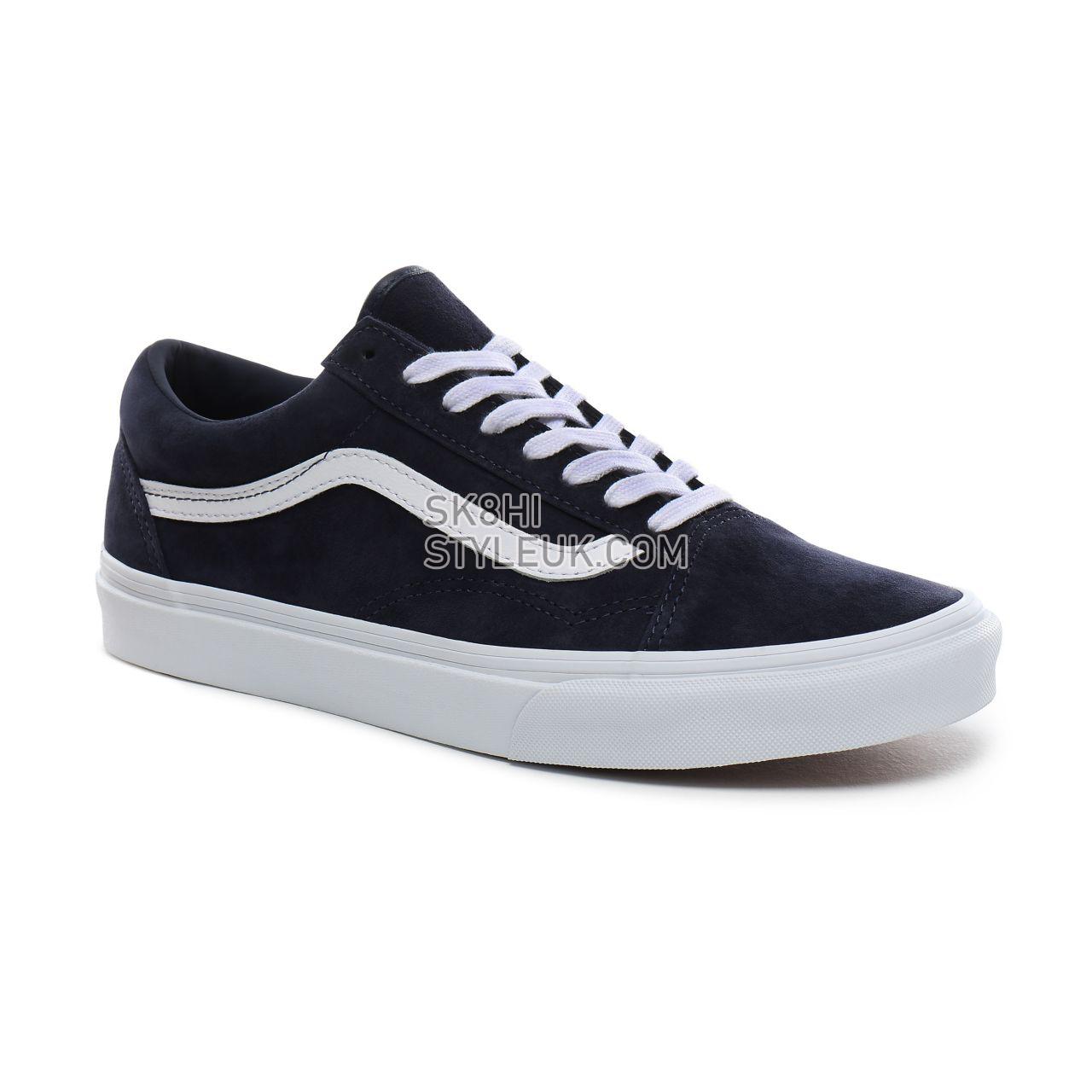 Vans Pig Suede Old Skool Classic Mens Womens - (Pig Suede) parisian night/true white VN0A4BV5TPS Shoes