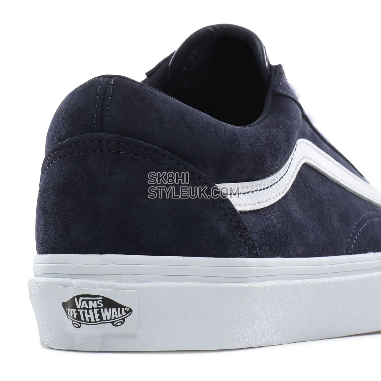 Vans Pig Suede Old Skool Classic Mens Womens - (Pig Suede) parisian night/true white VN0A4BV5TPS Shoes