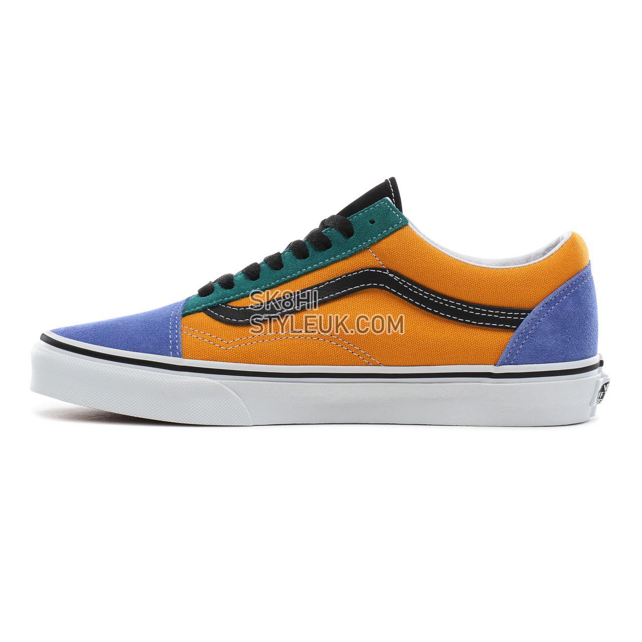 Vans Mix & Match Old Skool Classic Mens Womens - (Mix & Match) cadmium yellow/tidepool VN0A4BV5TGN Shoes