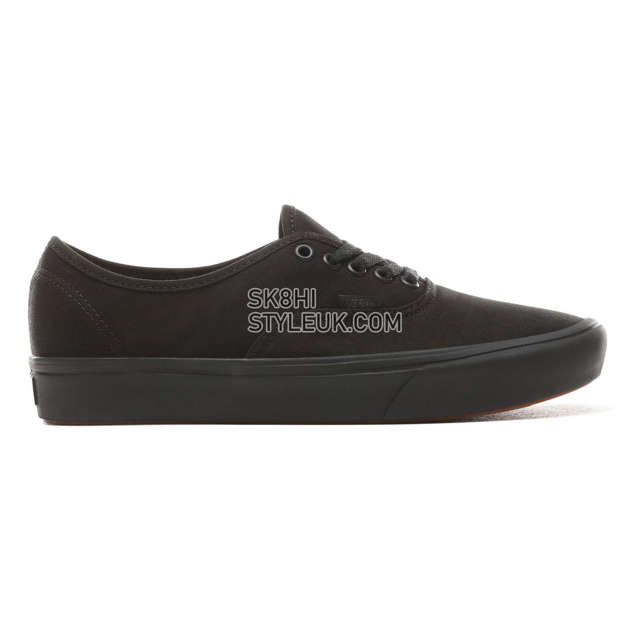 Vans Classic Comfycush Authentic Classic Mens Womens - (Classic) Black/Black VN0A3WM7VND Shoes