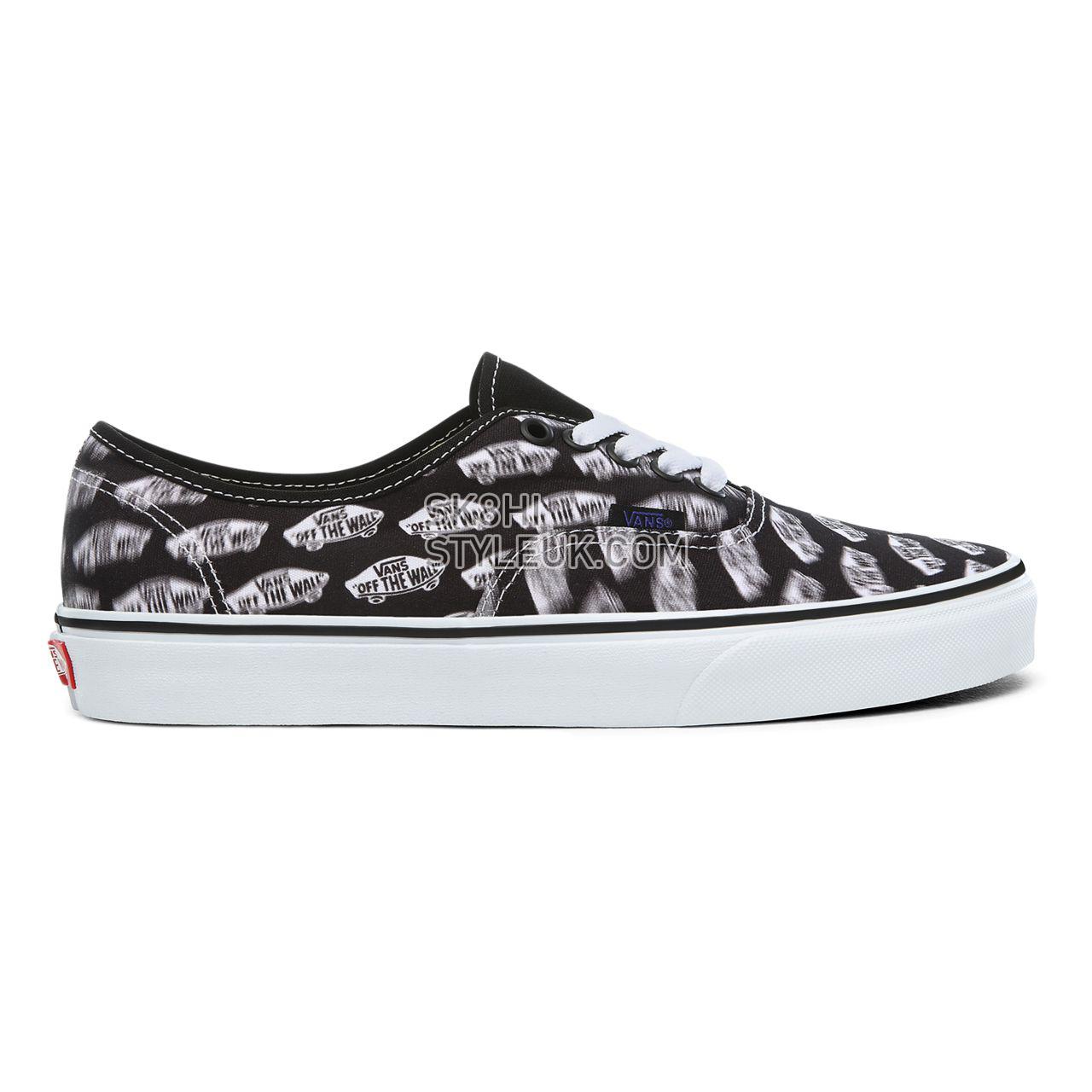 Vans Blur Boards Authentic Classic Mens Womens - (Blur Boards) black/royal blue VN0A2Z5IT2N Shoes