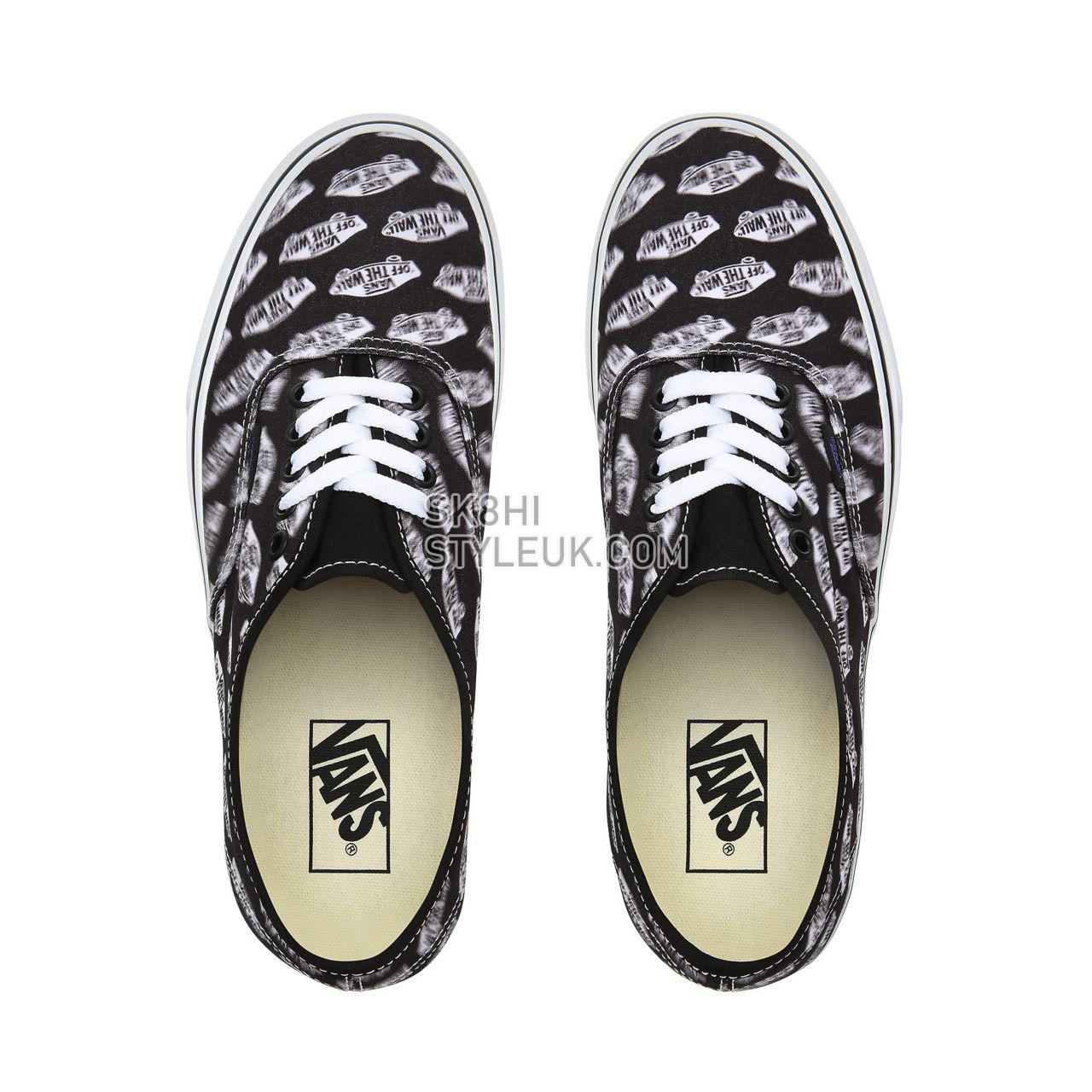 Vans Blur Boards Authentic Classic Mens Womens - (Blur Boards) black/royal blue VN0A2Z5IT2N Shoes