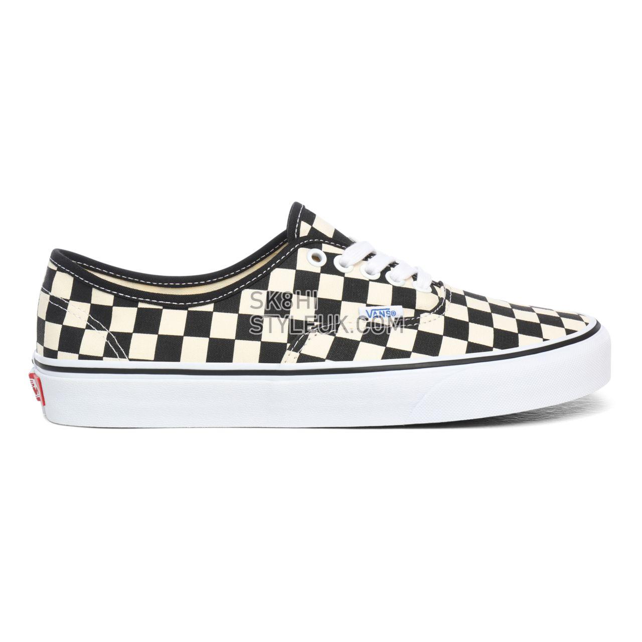 Vans Golden Coast Authentic Classic Mens Womens - (Goldencoast) Black/White/Checkerboard VN000W4NDI0 Shoes