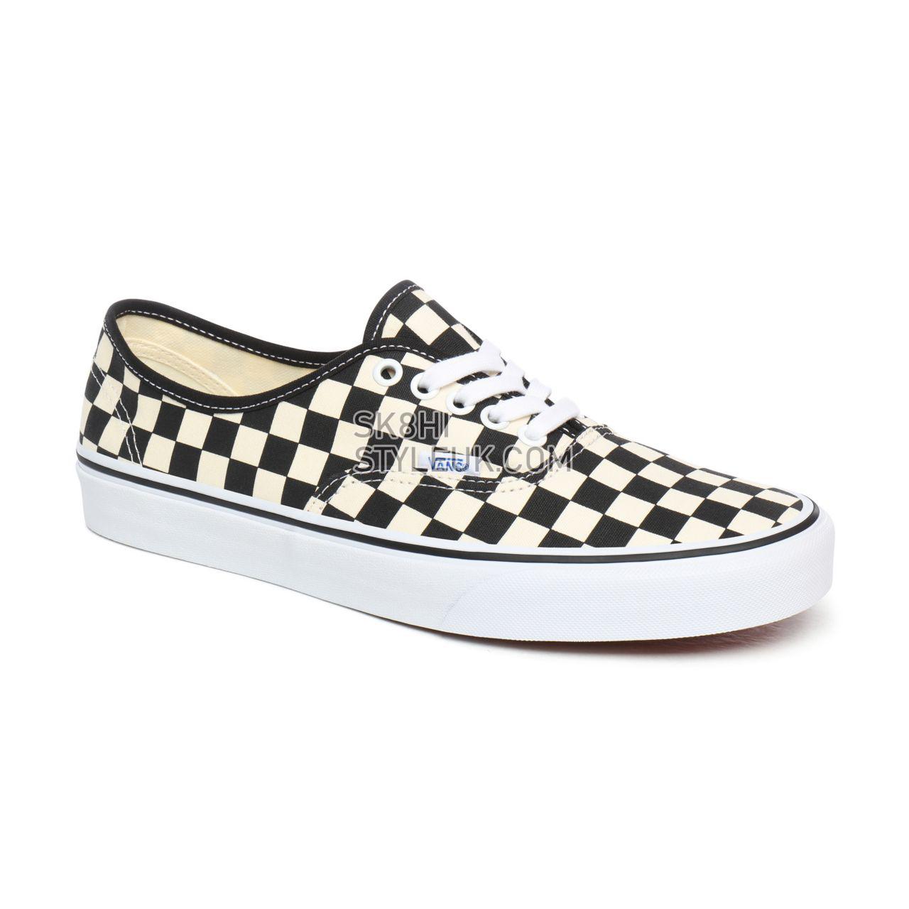 Vans Golden Coast Authentic Classic Mens Womens - (Goldencoast) Black/White/Checkerboard VN000W4NDI0 Shoes