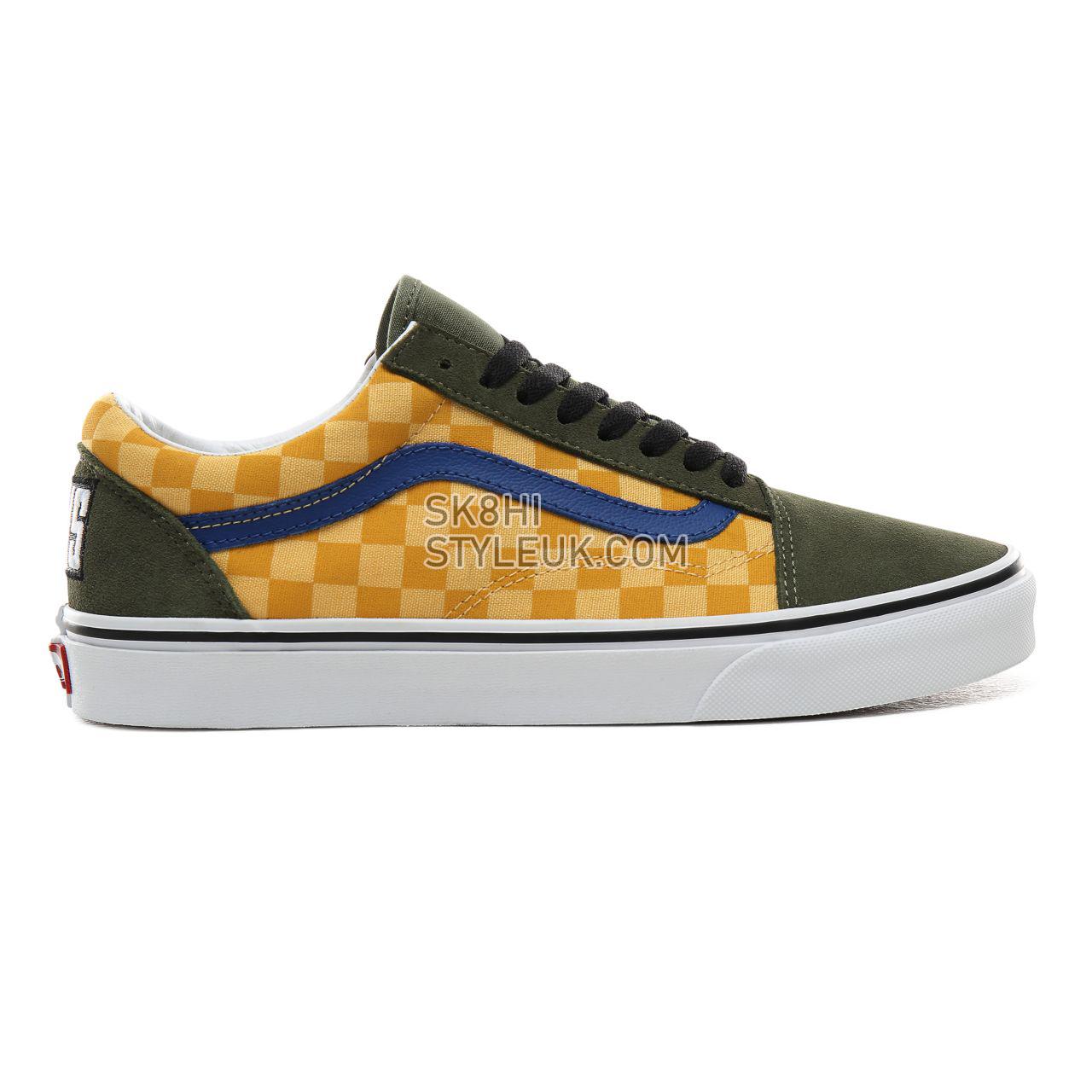 Vans OTW Rally Old Skool Classic Mens Womens - (OTW Rally) Checker/Multicolour/Deep lichen Green VN0A4BV5VZN Shoes