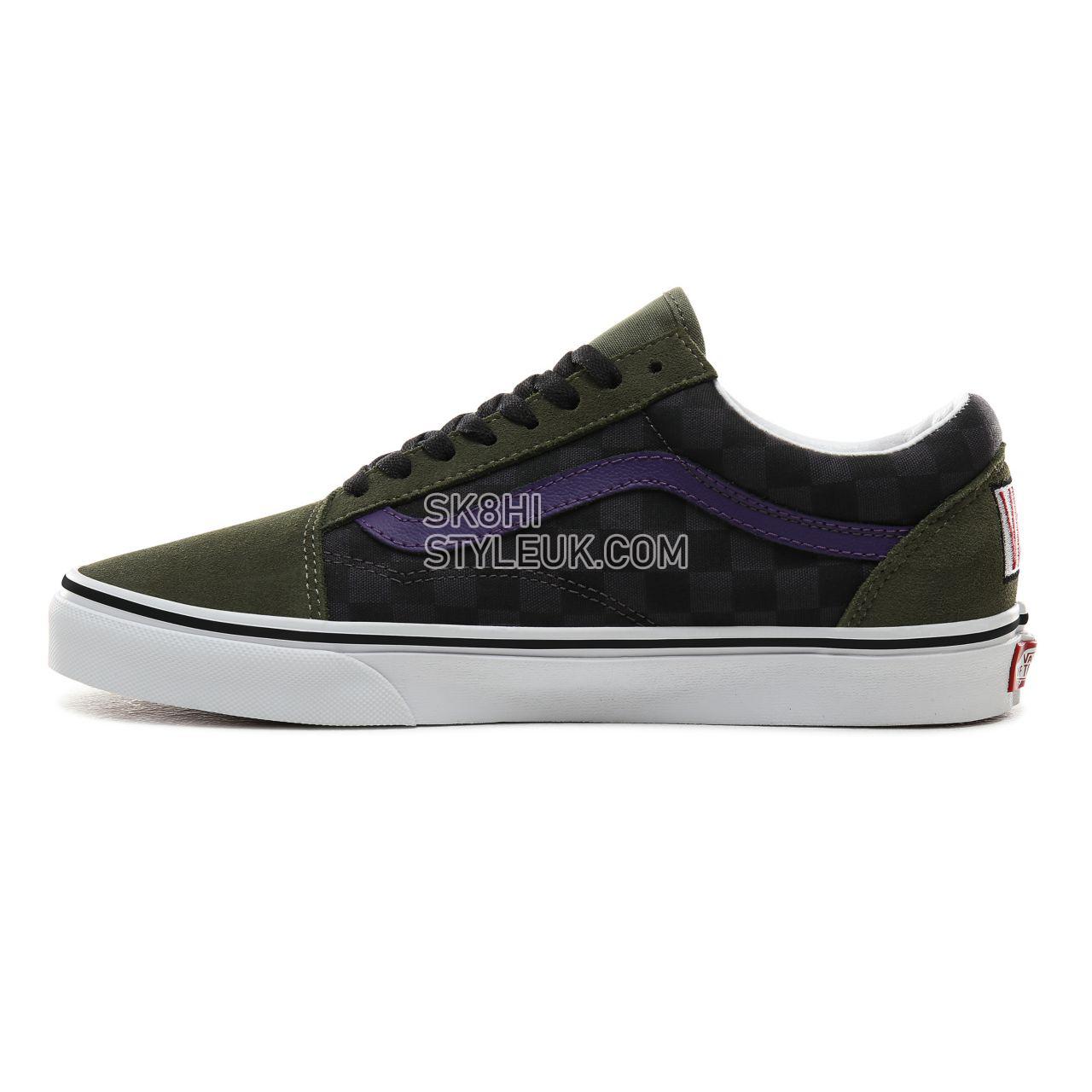 Vans OTW Rally Old Skool Classic Mens Womens - (OTW Rally) Checker/Multicolour/Deep lichen Green VN0A4BV5VZN Shoes