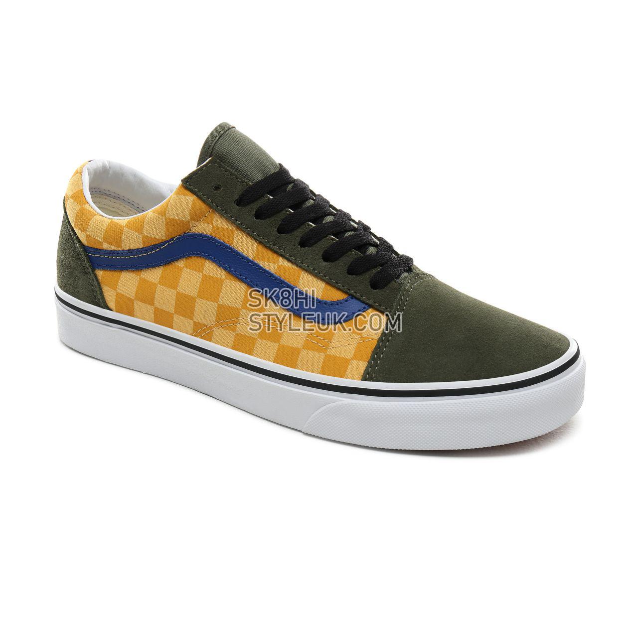 Vans OTW Rally Old Skool Classic Mens Womens - (OTW Rally) Checker/Multicolour/Deep lichen Green VN0A4BV5VZN Shoes