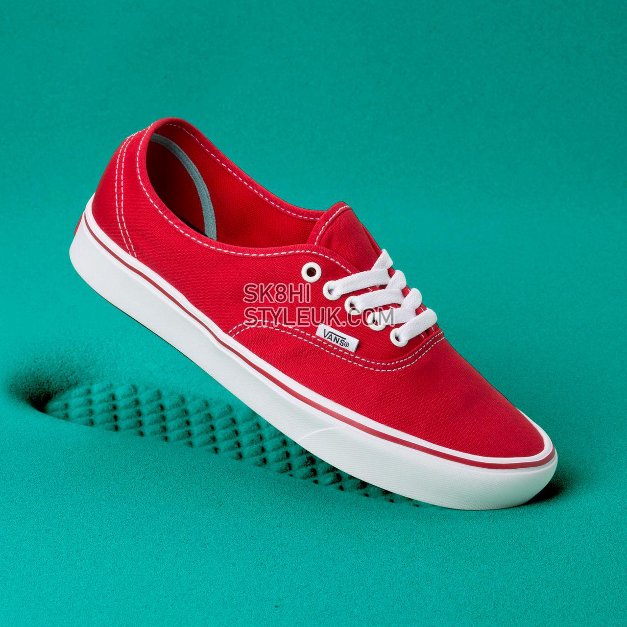 Vans Classic Comfycush Authentic Classic Mens Womens - (Classic) Racing Red VN0A3WM7VNF Shoes