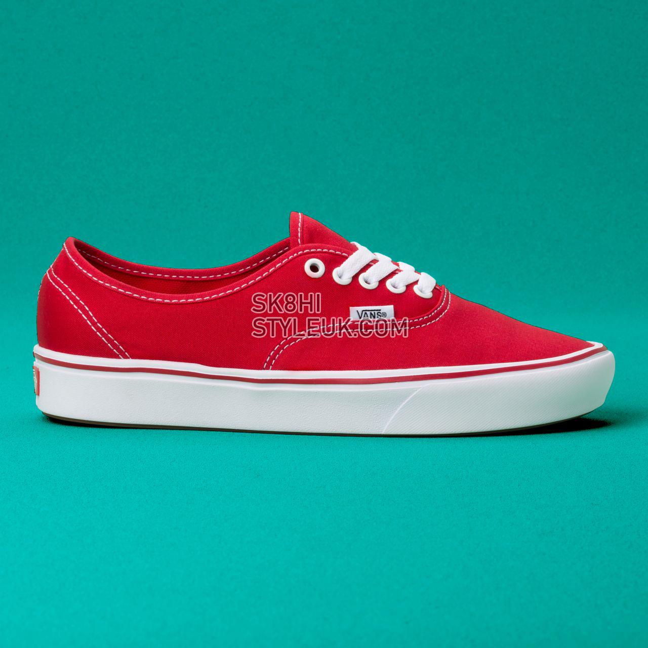 Vans Classic Comfycush Authentic Classic Mens Womens - (Classic) Racing Red VN0A3WM7VNF Shoes