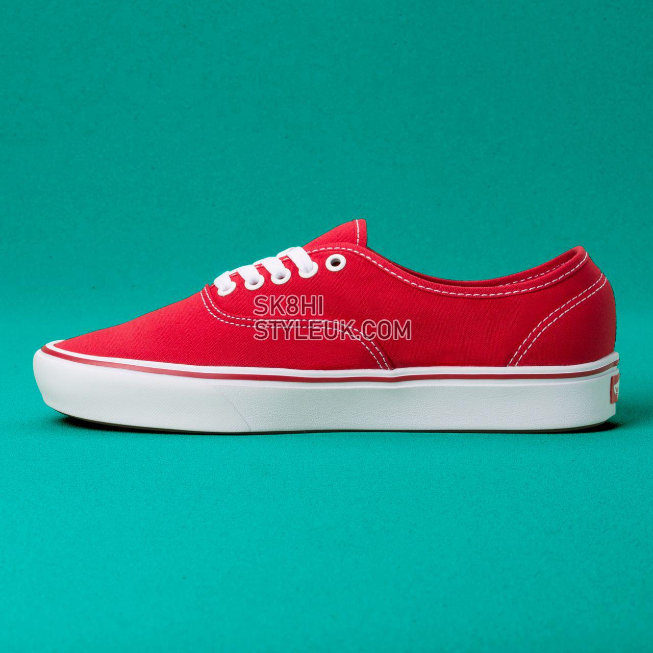 Vans Classic Comfycush Authentic Classic Mens Womens - (Classic) Racing Red VN0A3WM7VNF Shoes