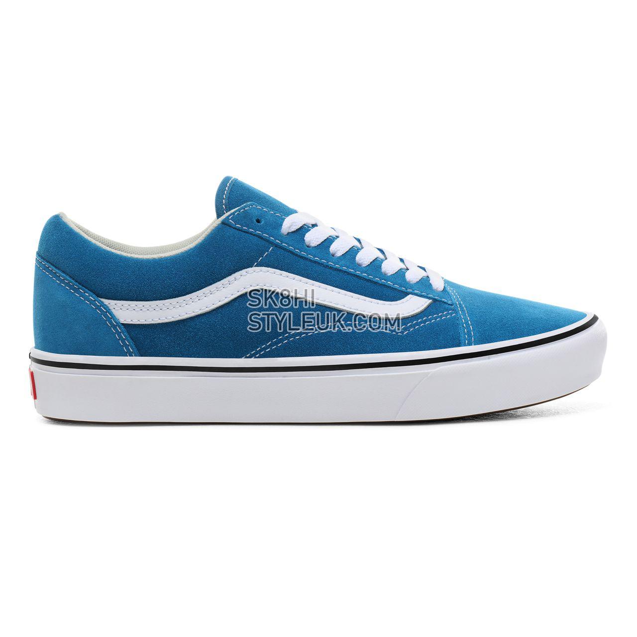 Vans Suede ComfyCush Old Skool Classic Mens Womens - (Suede) turkish tile/true white VN0A3WMATFJ Shoes