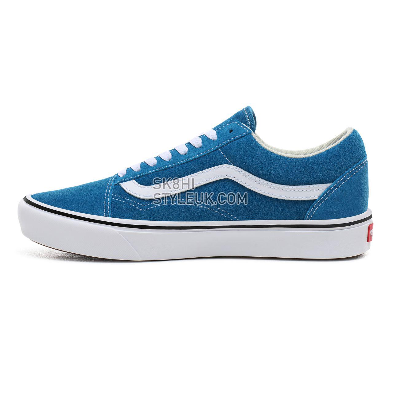 Vans Suede ComfyCush Old Skool Classic Mens Womens - (Suede) turkish tile/true white VN0A3WMATFJ Shoes