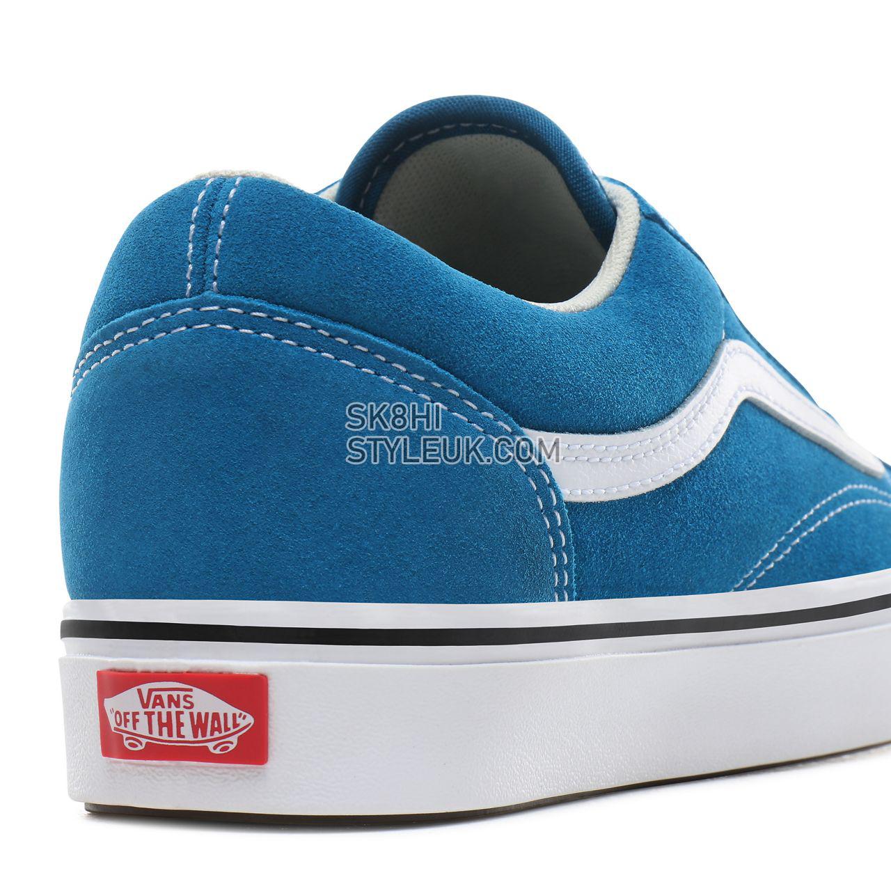 Vans Suede ComfyCush Old Skool Classic Mens Womens - (Suede) turkish tile/true white VN0A3WMATFJ Shoes