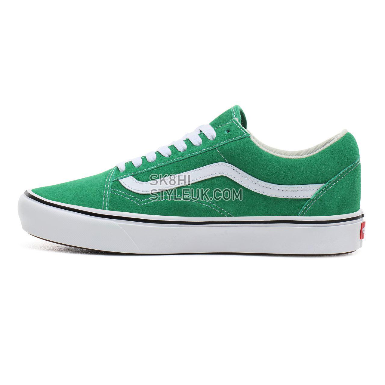 Vans Suede ComfyCush Old Skool Classic Mens Womens - (Suede) fern green/true white VN0A3WMATFI Shoes