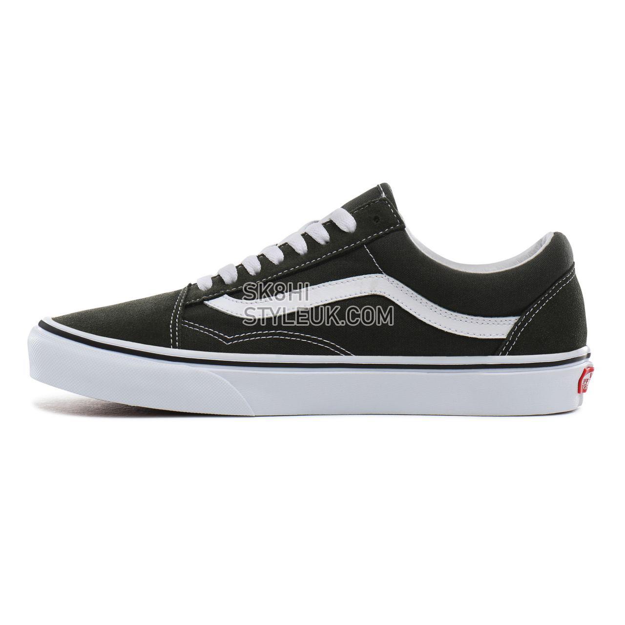 Vans Old Skool Classic Mens Womens - forest night/true white VN0A4BV52LE Shoes