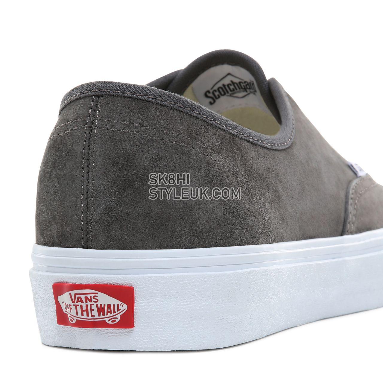 Vans Pig Suede Authentic Classic Mens Womens - (Pig Suede) Pewter/True White VN0A2Z5ITIL Shoes