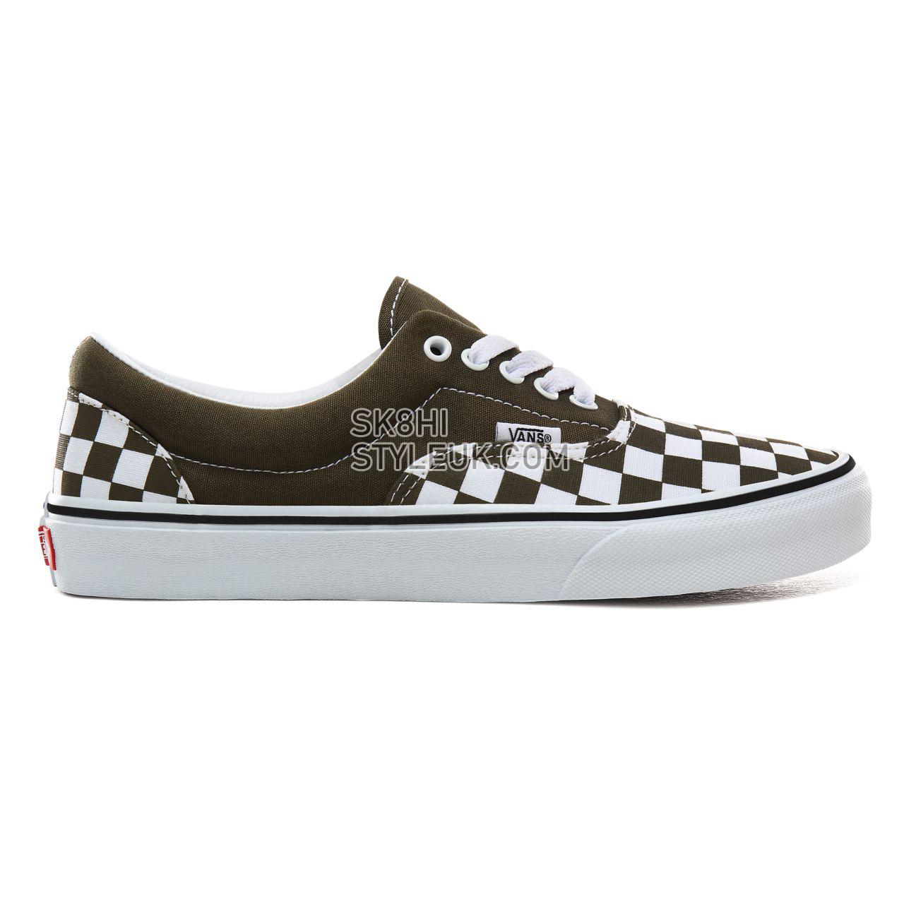 Vans Checkerboard Era Classic Mens Womens - (Checkerboard) Beech/True White VN0A4BV4VXI Shoes