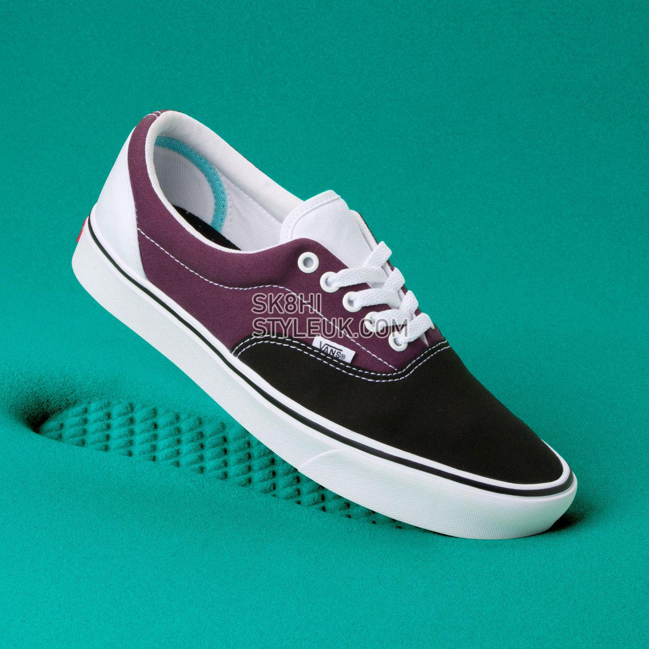 Vans Sport Comfycush Era Classic Mens Womens - (Sport) Black/Prune/True White VN0A3WM9V9W Shoes