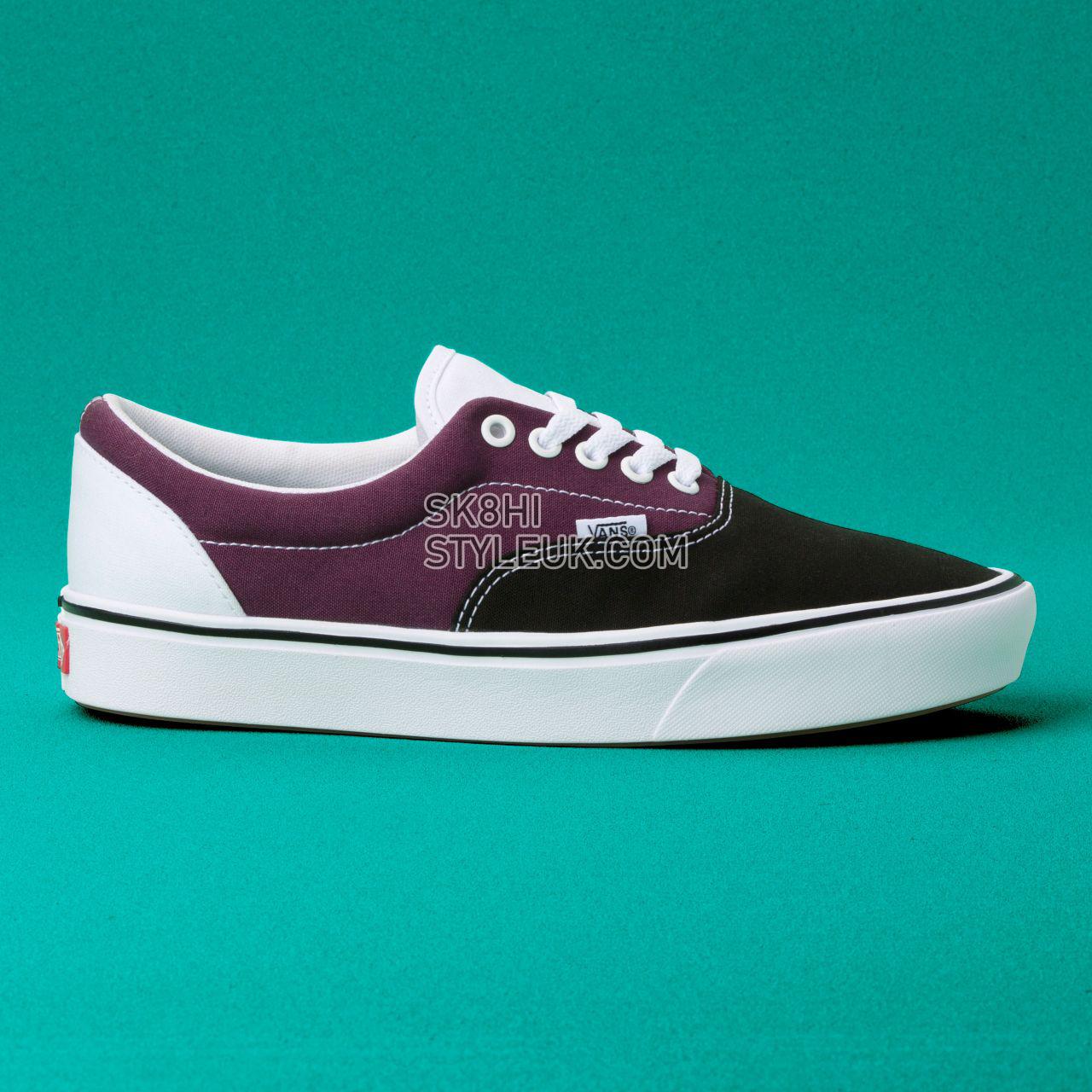 Vans Sport Comfycush Era Classic Mens Womens - (Sport) Black/Prune/True White VN0A3WM9V9W Shoes