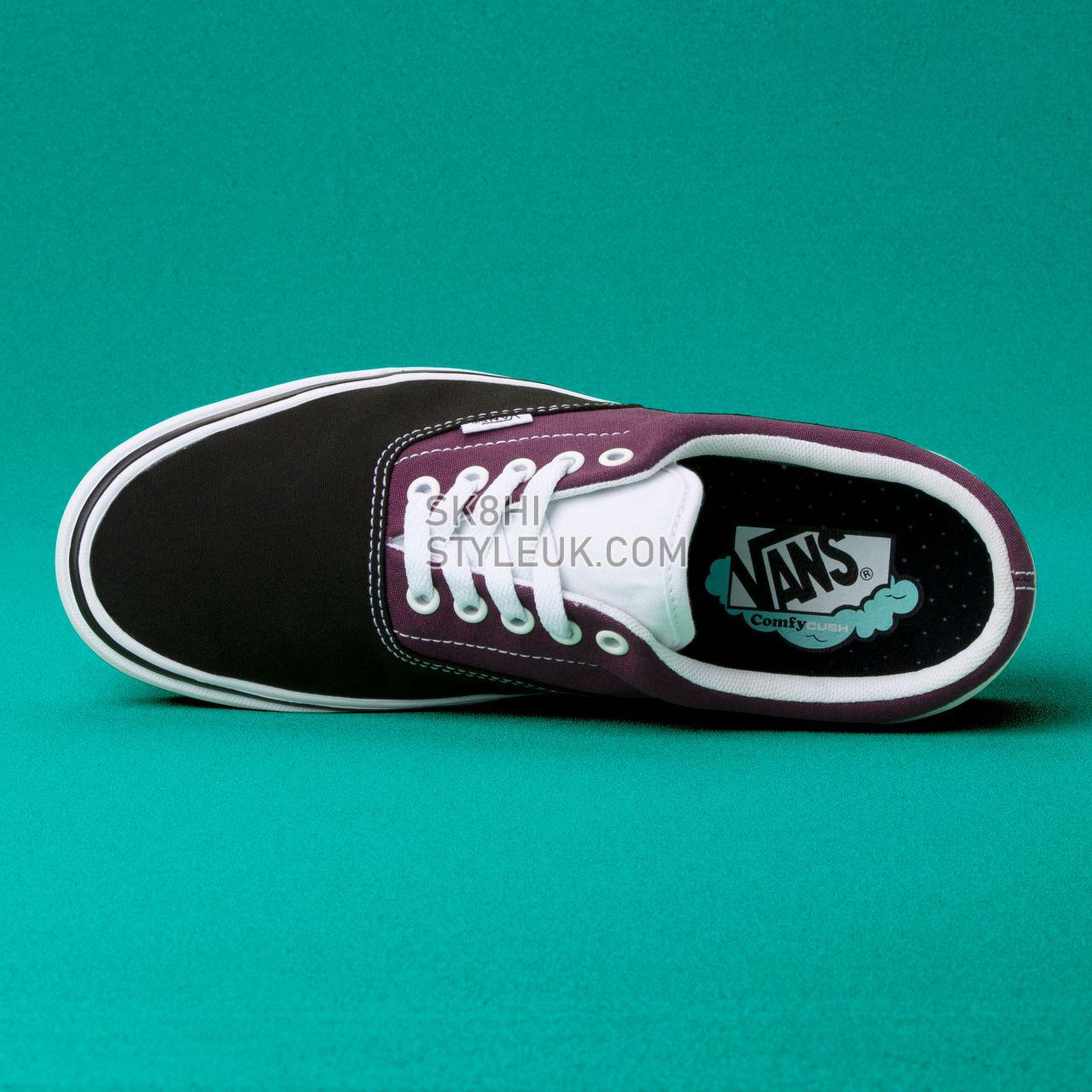 Vans Sport Comfycush Era Classic Mens Womens - (Sport) Black/Prune/True White VN0A3WM9V9W Shoes