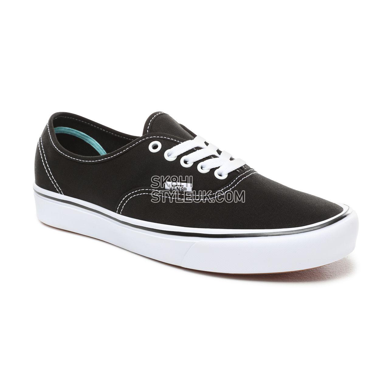 Vans Classic Comfycush Authentic Classic Mens Womens - (Classic) black/true white VN0A3WM7VNE Shoes