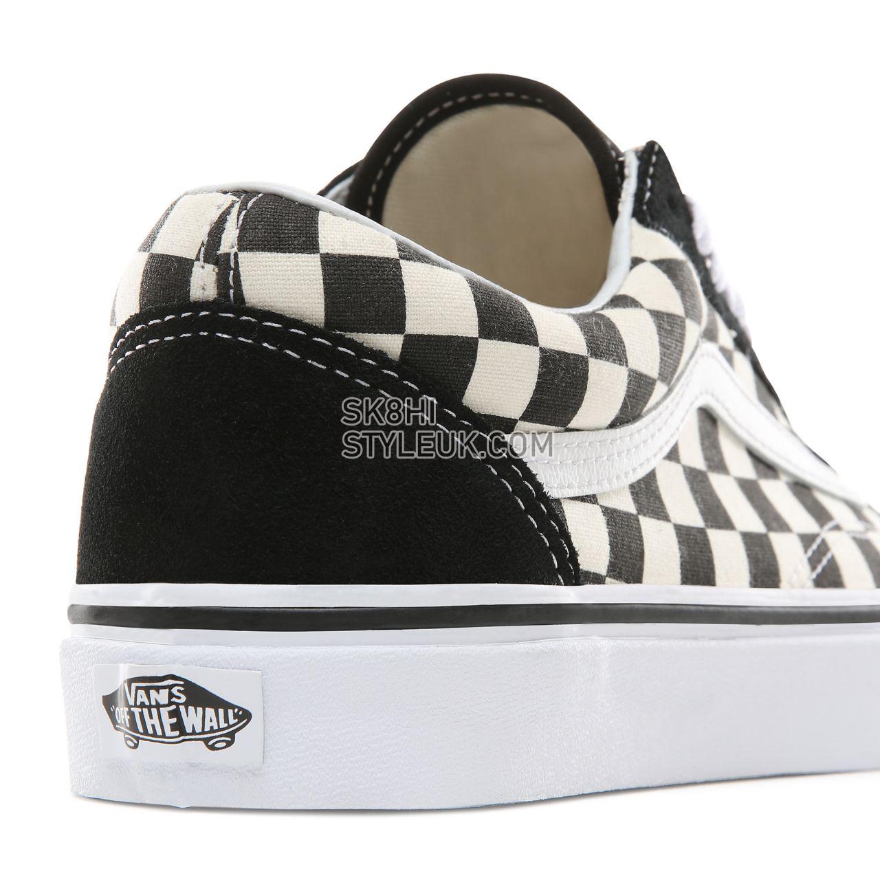 Vans Primary Check Old Skool Classic Mens Womens - (Primary Check) black/white VN0A38G1P0S Shoes