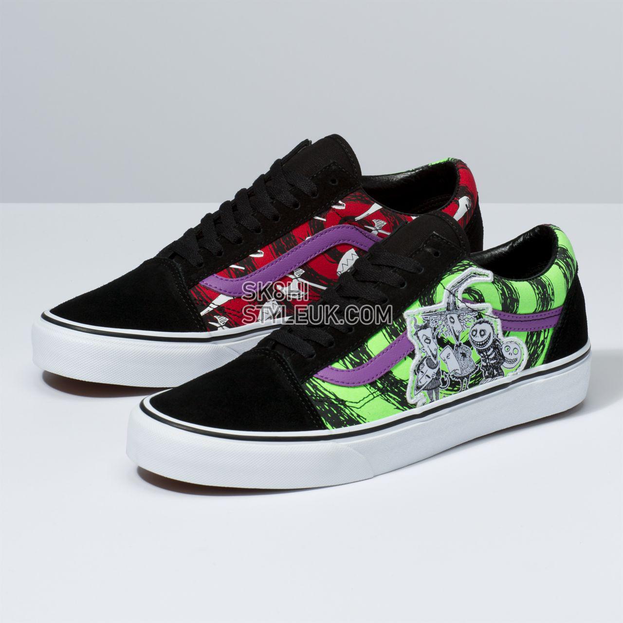 Vans Disney x Vans Old Skool Classic Mens Womens - (Disney) LSB/Nightmare VN0A4BV5TPJ Shoes