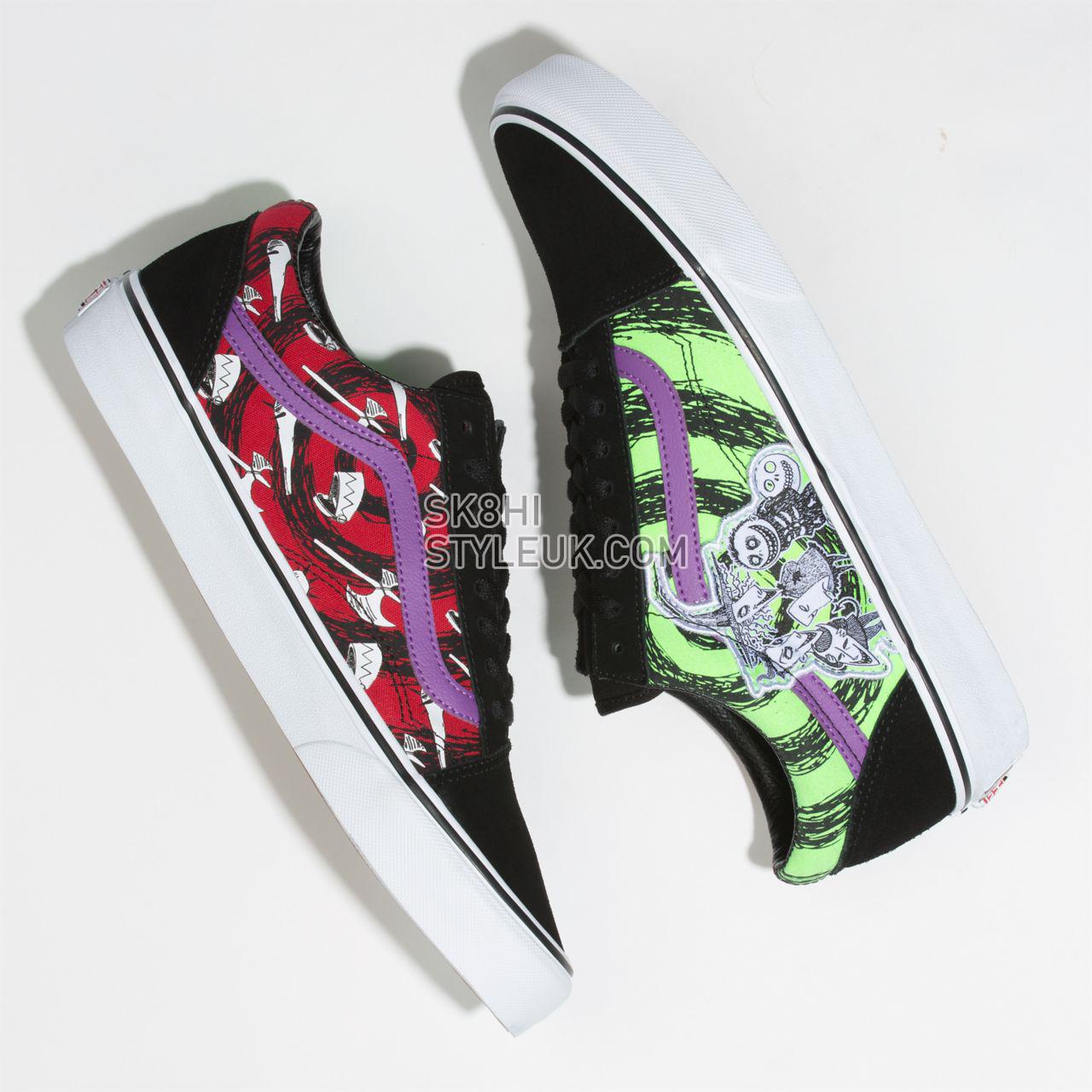 Vans Disney x Vans Old Skool Classic Mens Womens - (Disney) LSB/Nightmare VN0A4BV5TPJ Shoes