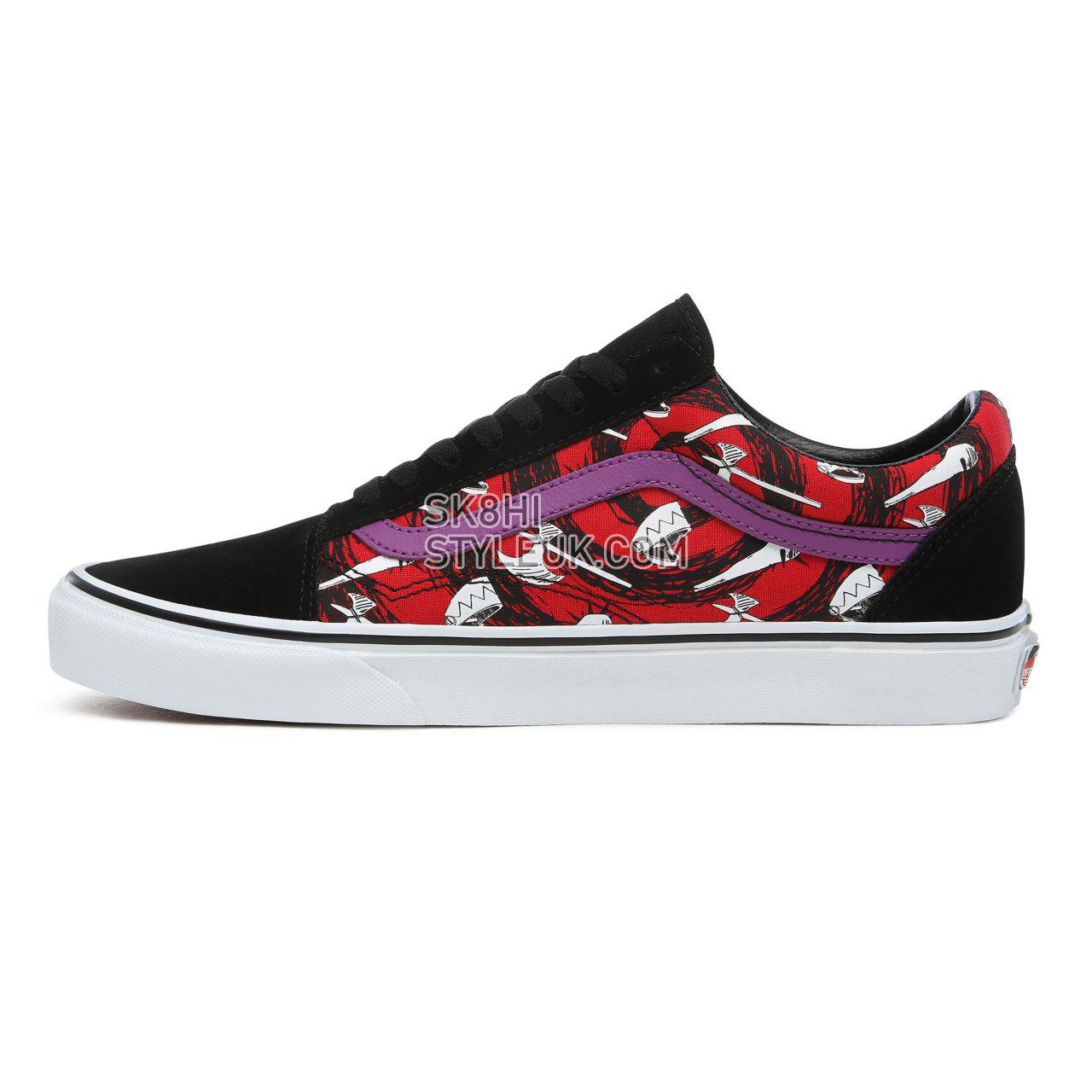 Vans Disney x Vans Old Skool Classic Mens Womens - (Disney) LSB/Nightmare VN0A4BV5TPJ Shoes