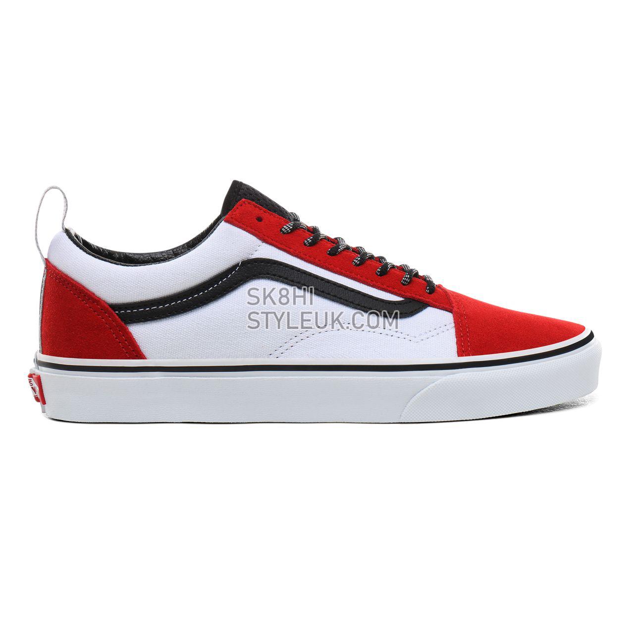 Vans OTW Webbing Old Skool Classic Mens Womens - (OTW Webbing) red/black/true white VN0A4BV5T74 Shoes