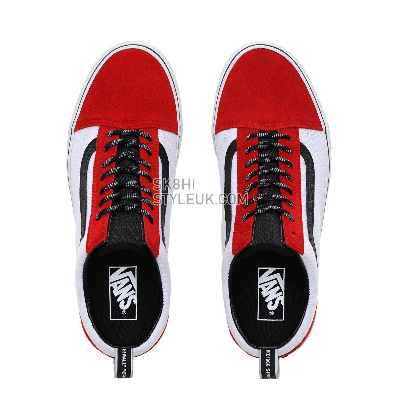 Vans OTW Webbing Old Skool Classic Mens Womens - (OTW Webbing) red/black/true white VN0A4BV5T74 Shoes