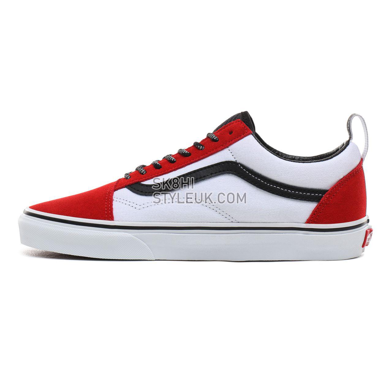 Vans OTW Webbing Old Skool Classic Mens Womens - (OTW Webbing) red/black/true white VN0A4BV5T74 Shoes