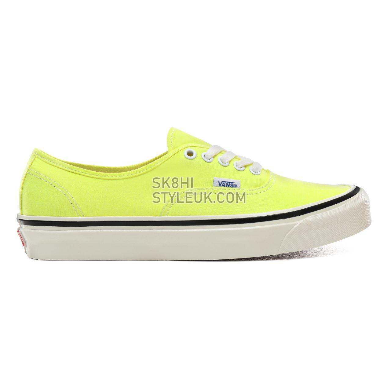 Vans Anaheim Factory Authentic 44 DX Classic Mens Womens - (Anaheim Factory) Og Yellow Neon VN0A38ENV7M Shoes