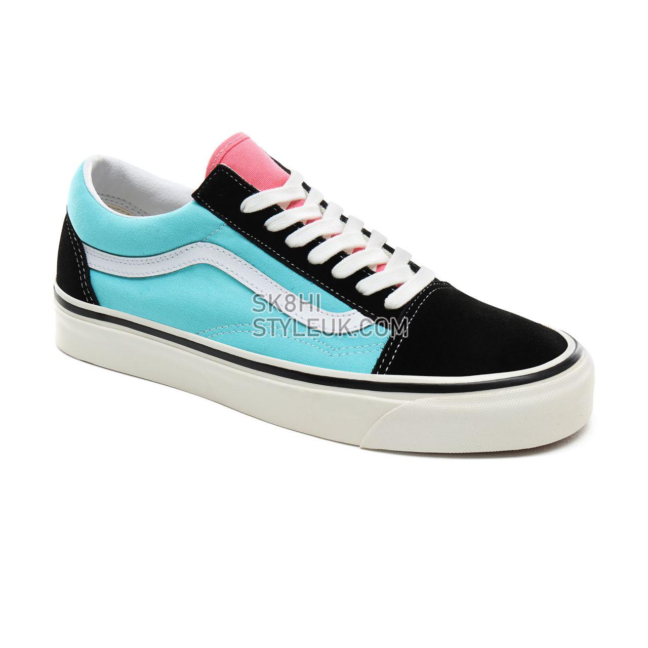 Vans Anaheim Factory Old Skool 36 DX Classic Mens Womens - (Anaheim Factory) Og Black/Og Aqua VN0A38G2VPJ Shoes