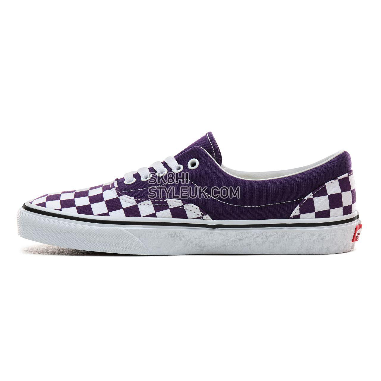 Vans Checkerboard Era Classic Mens Womens - (Checkerboard) Violet Indigo/True White VN0A4BV4VXM Shoes