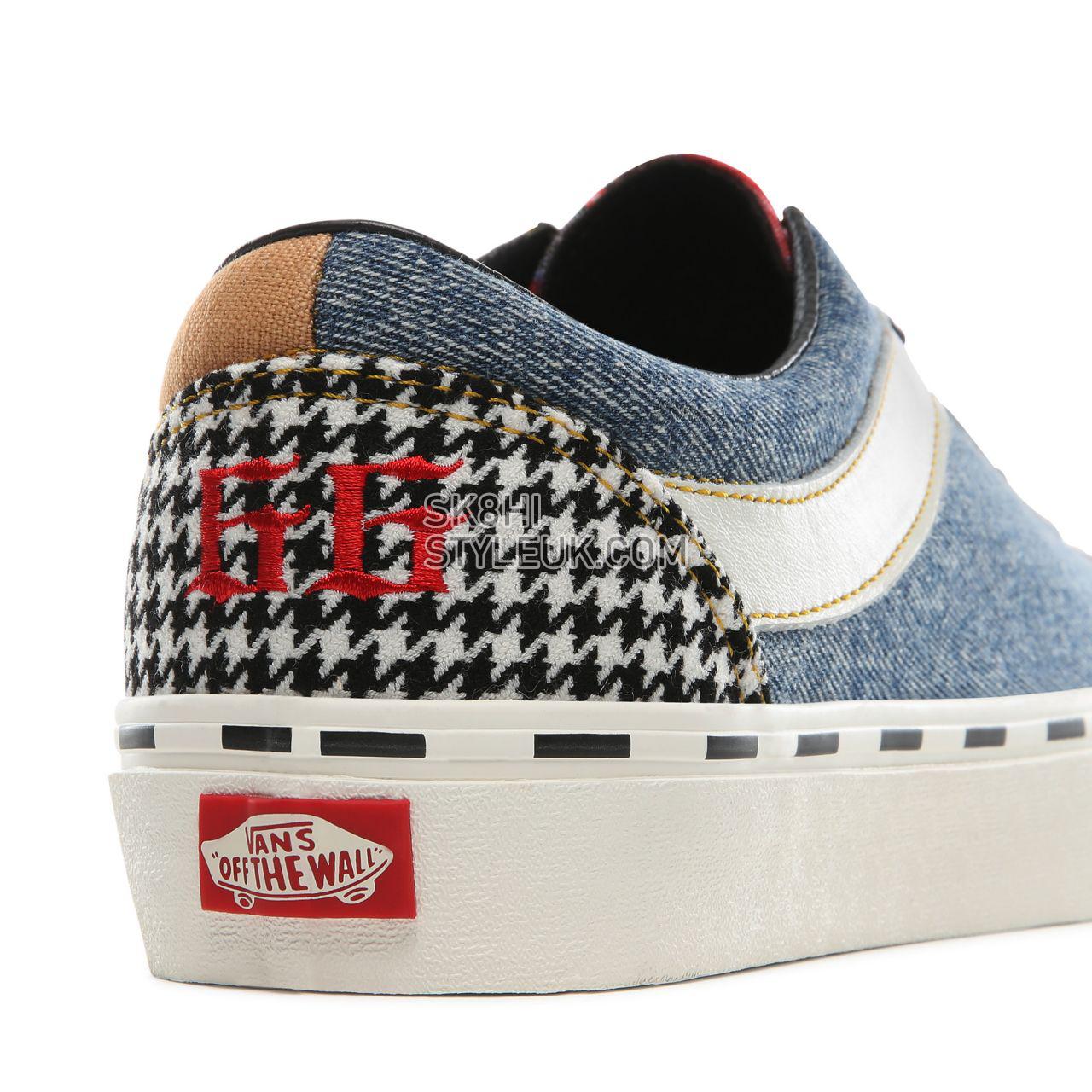 Vans Bender Bold NI Classic Mens Womens - (Bender) denim/marshmallow VN0A3WLPT7Y Shoes