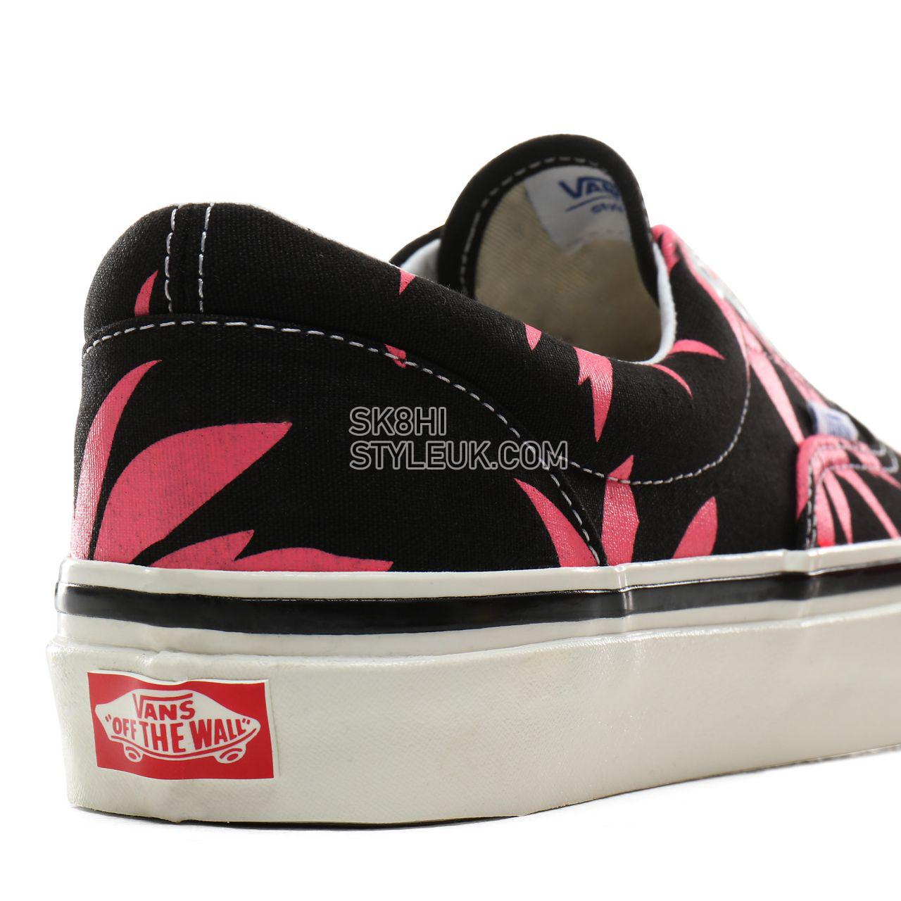 Vans Anaheim Factory Era 95 DX Classic Mens Womens - (Anaheim Factory) Og Black/Og Pink/Summer Leaf VN0A2RR1VY8 Shoes