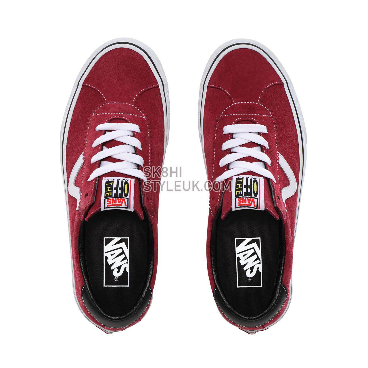 Vans Sport Classic Mens Womens - beet red/true white VN0A4BU6TYO Shoes