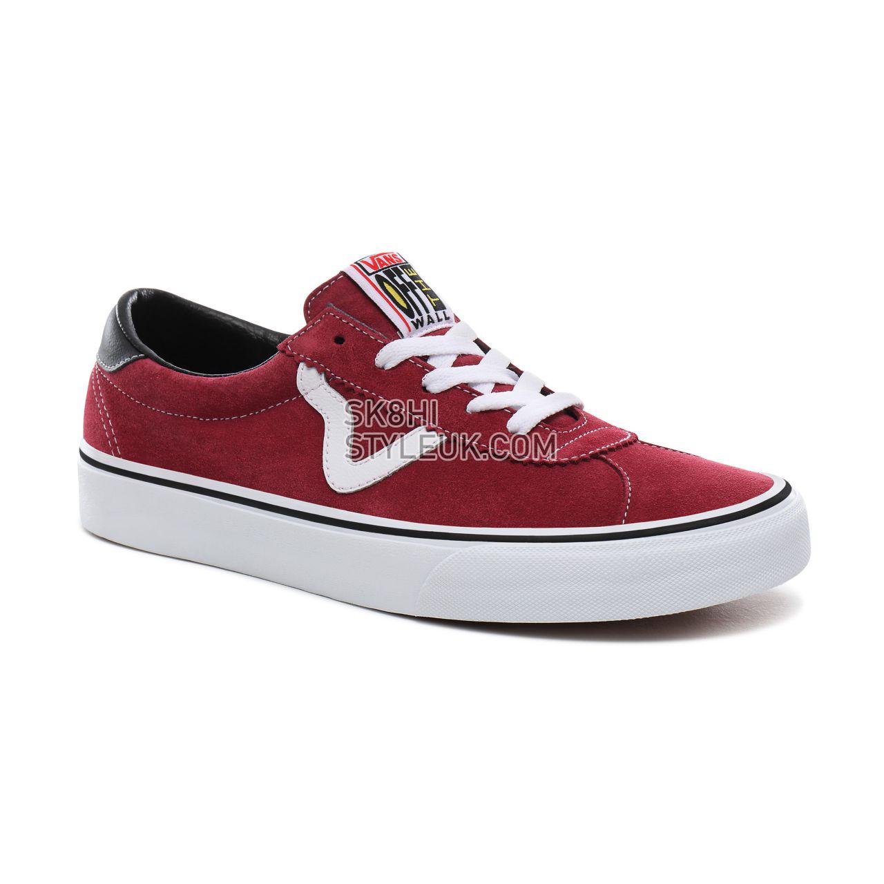 Vans Sport Classic Mens Womens - beet red/true white VN0A4BU6TYO Shoes