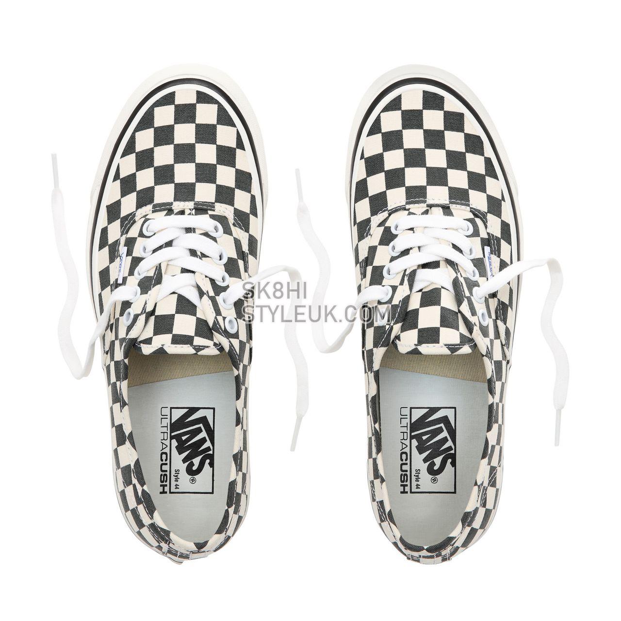 Vans Anaheim Factory Authentic 44 DX Classic Mens Womens - Black/Check VN0A38ENOAK Shoes