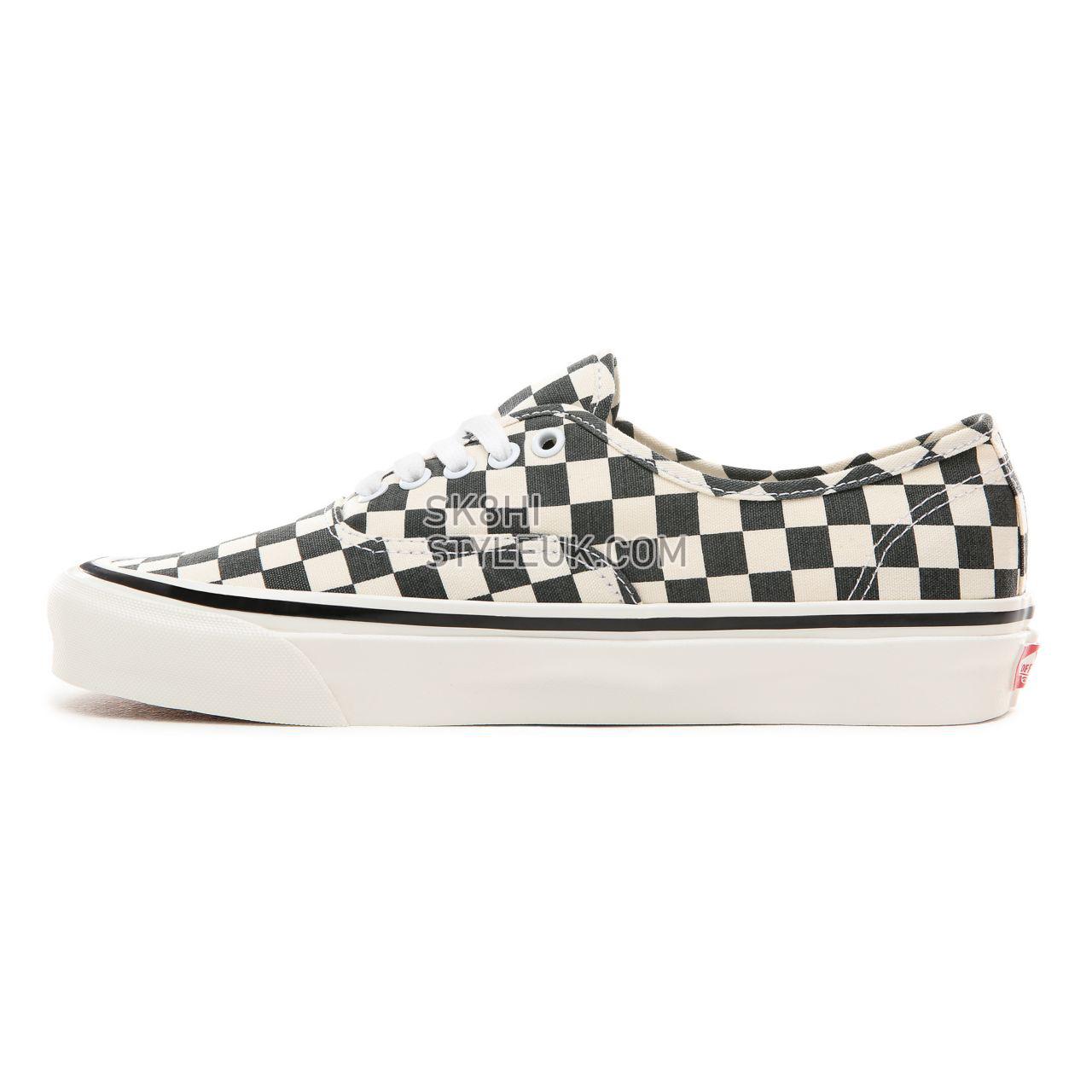 Vans Anaheim Factory Authentic 44 DX Classic Mens Womens - Black/Check VN0A38ENOAK Shoes