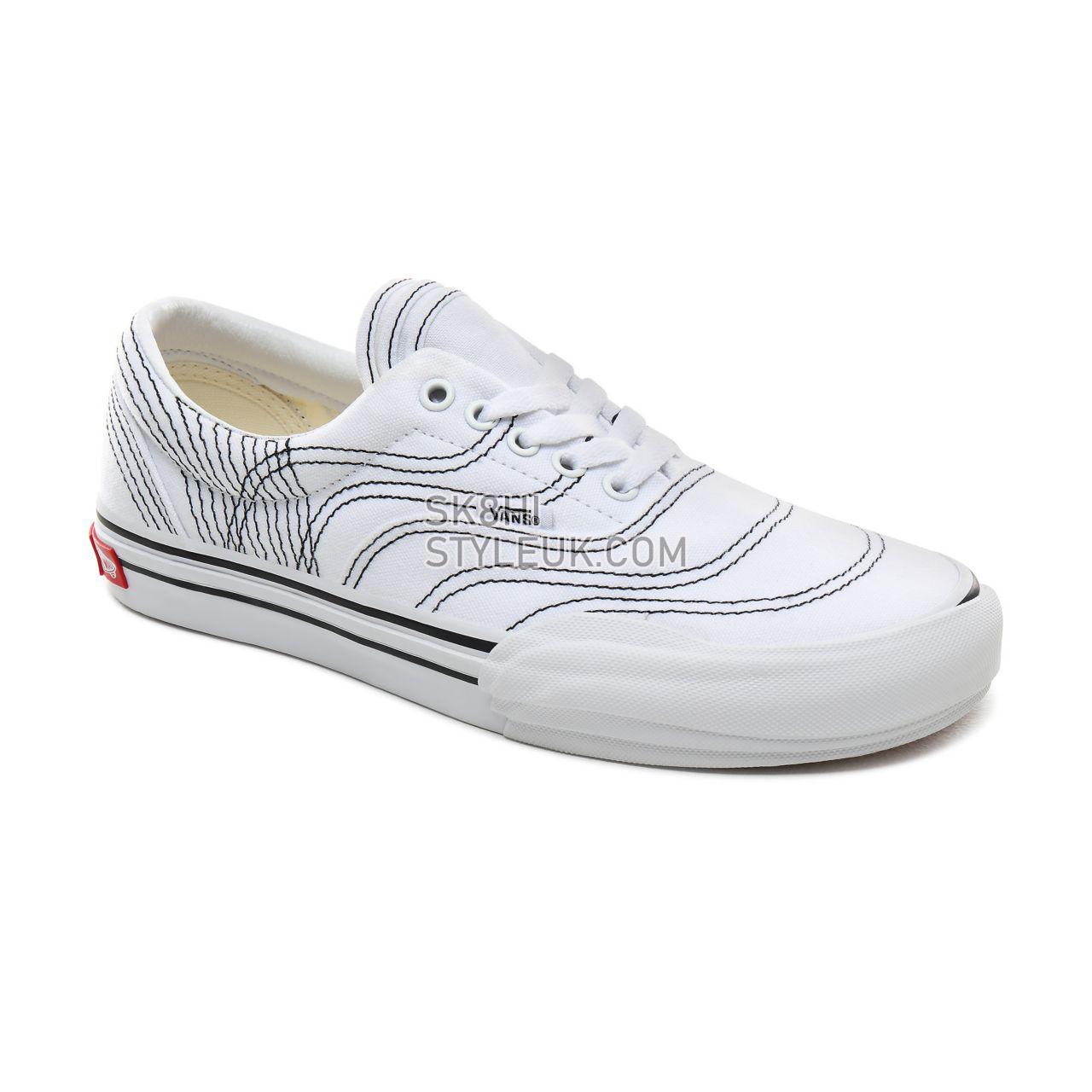 Vans Vision Voyage Era 3ra Classic Mens Womens - (Vision Voyage) True White/Black VN0A4BTMVY6 Shoes